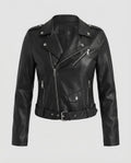 Freizeitkleidung Damen Bikerjacke Kunstleder