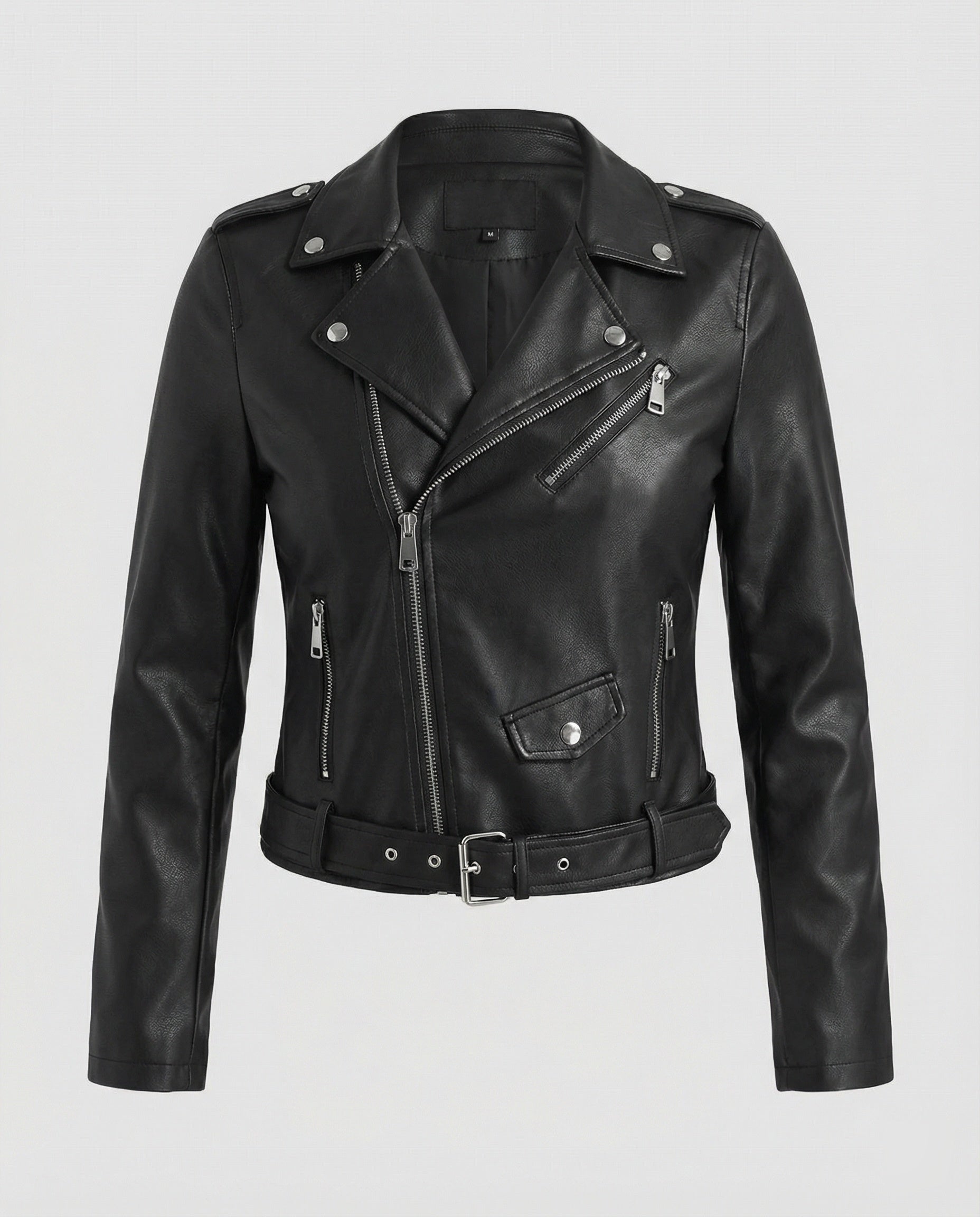Freizeitkleidung Damen Bikerjacke Kunstleder