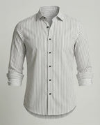 Herren Hemd gestreift slim fit