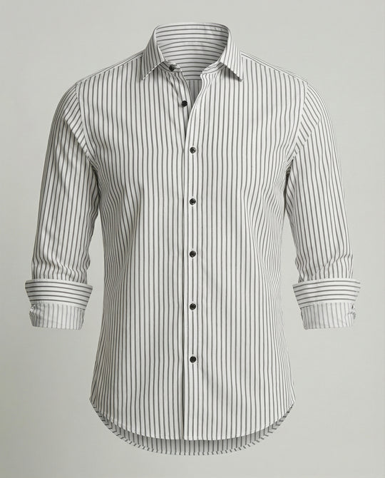 Herren Hemd gestreift slim fit