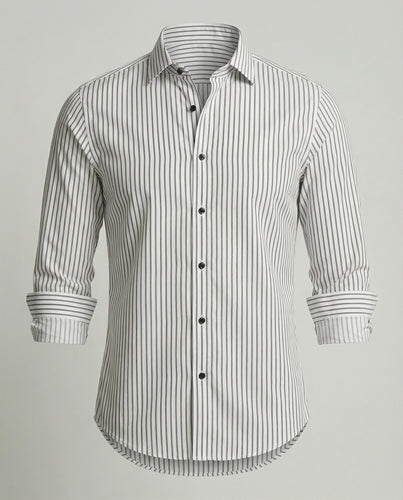 Herren Hemd gestreift slim fit
