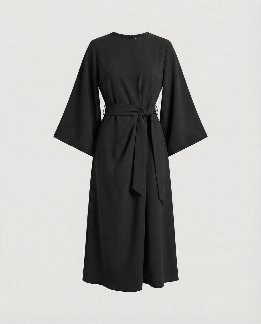 R&B | Elegantes Kleid mit Laternenärmeln und Gürtel