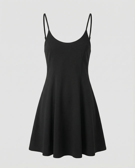 Damen Skater Sommerkleid mit Trägern