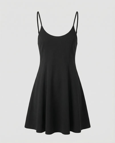 Damen Skater Sommerkleid mit Trägern