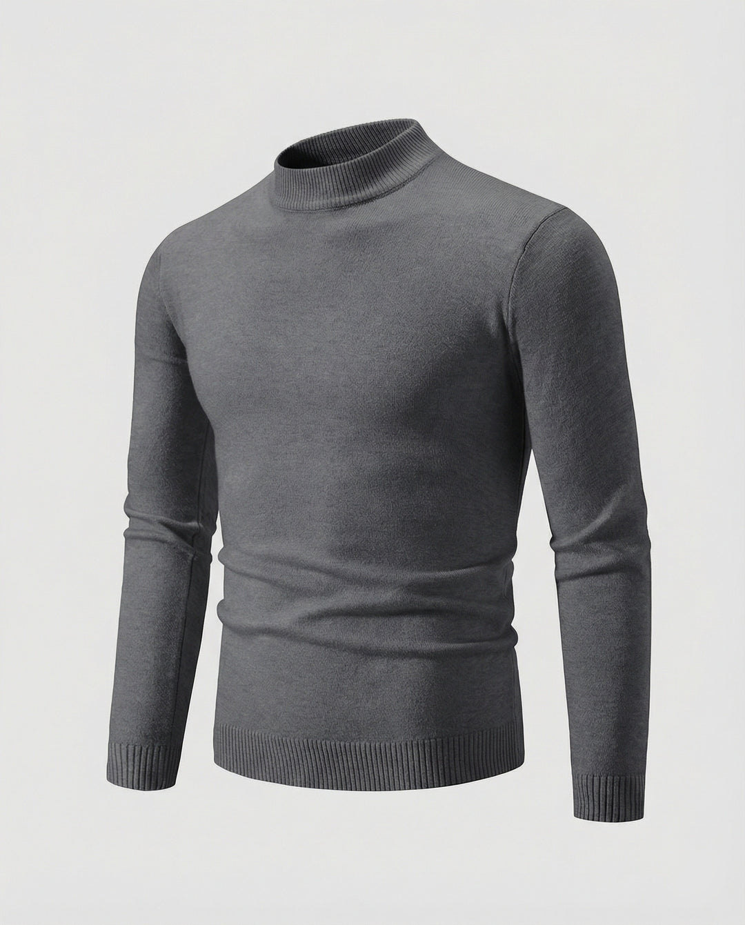 Herren eleganter Pullover mit Stehkragen R&B