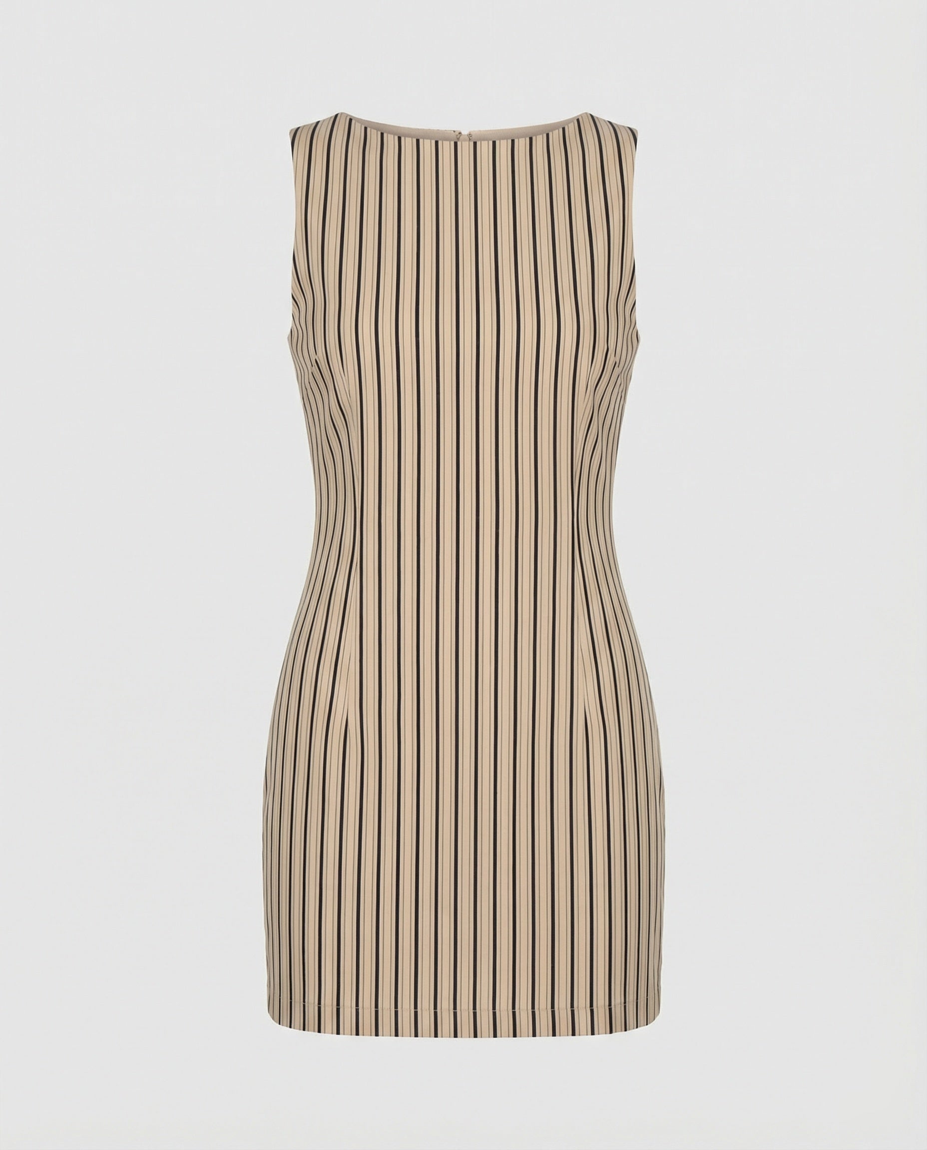 Gestreiftes Minikleid Tailliert Damen