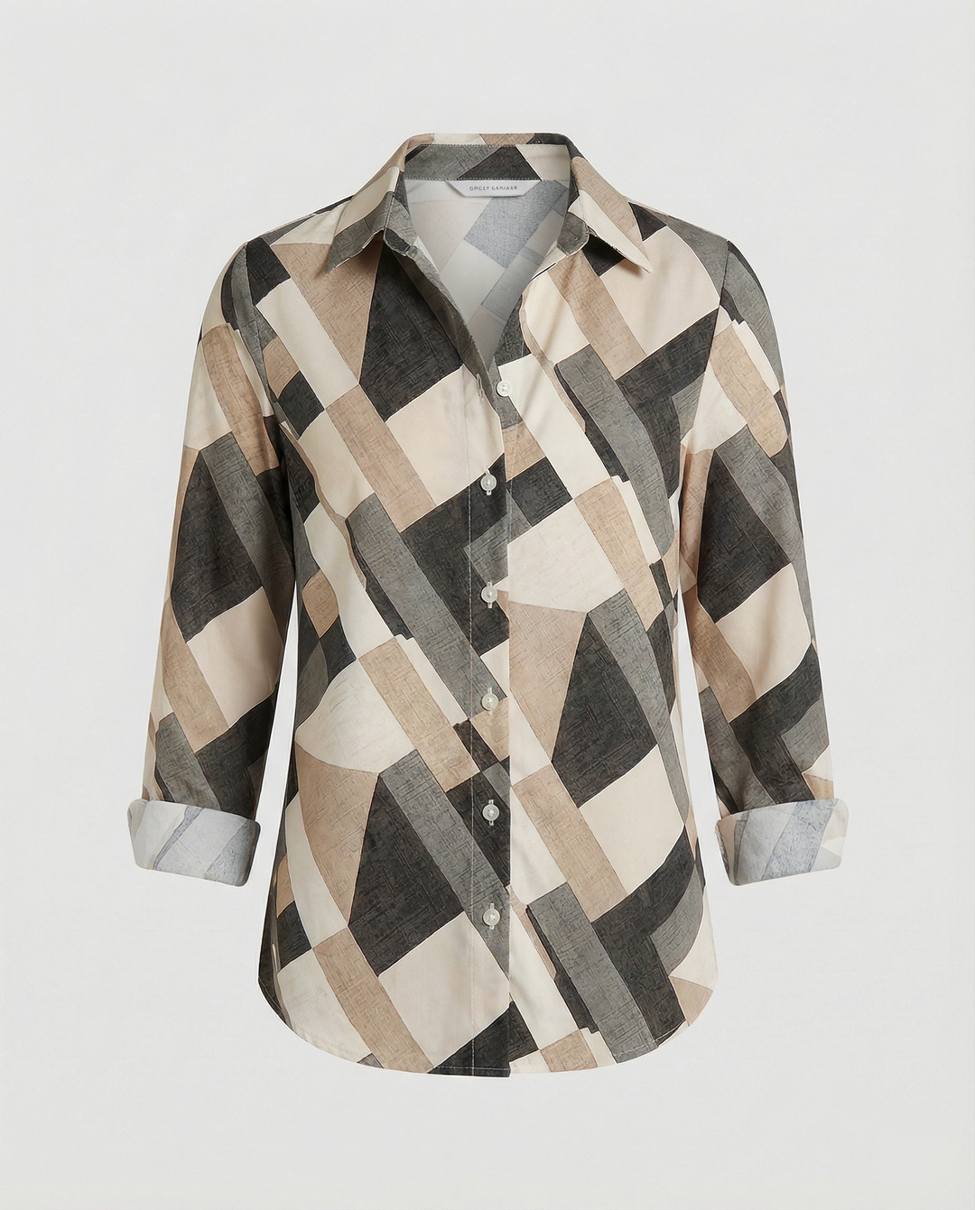 R&B | Stilvolle Bluse mit Aufgedruckten Knöpfen