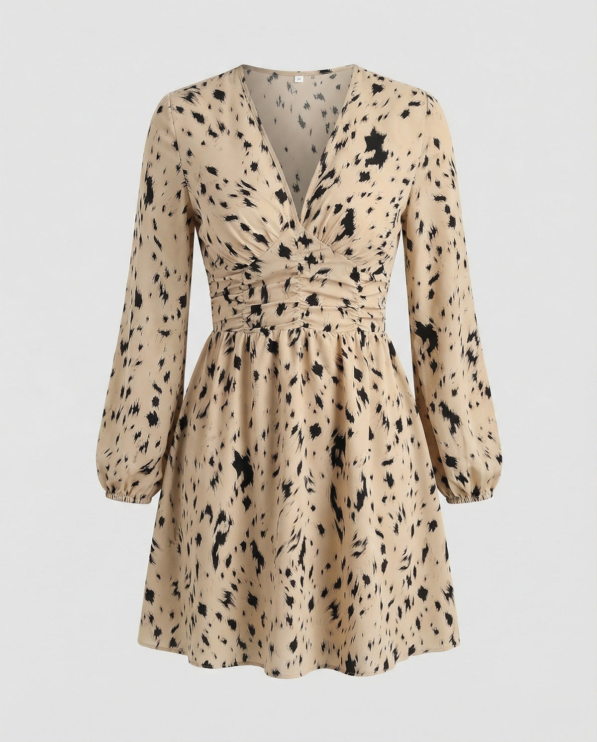 Damen Freizeitkleid Mini mit V-Ausschnitt