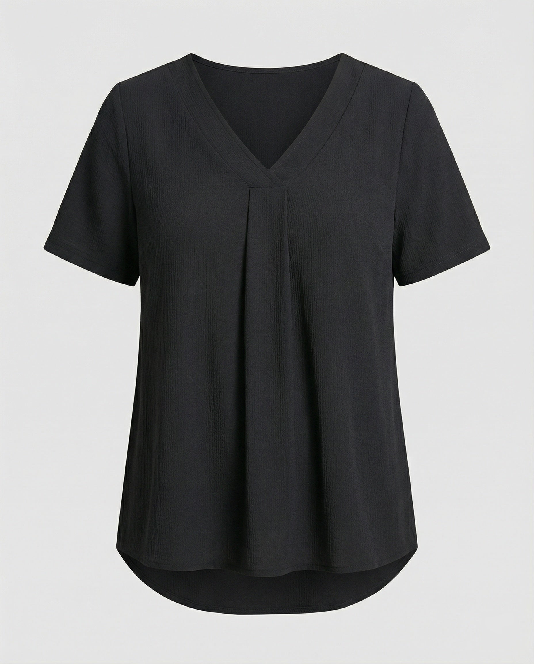 Tunika Bluse Damen mit V-Ausschnitt