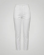 Damen Chino Stoffhose schmal mit hohem Bund