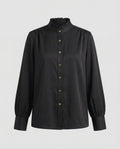 Damen Bluse mit Rüschenkragen