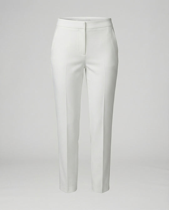 Damen Hochtaillierte Stoffhose mit schmalem Bein