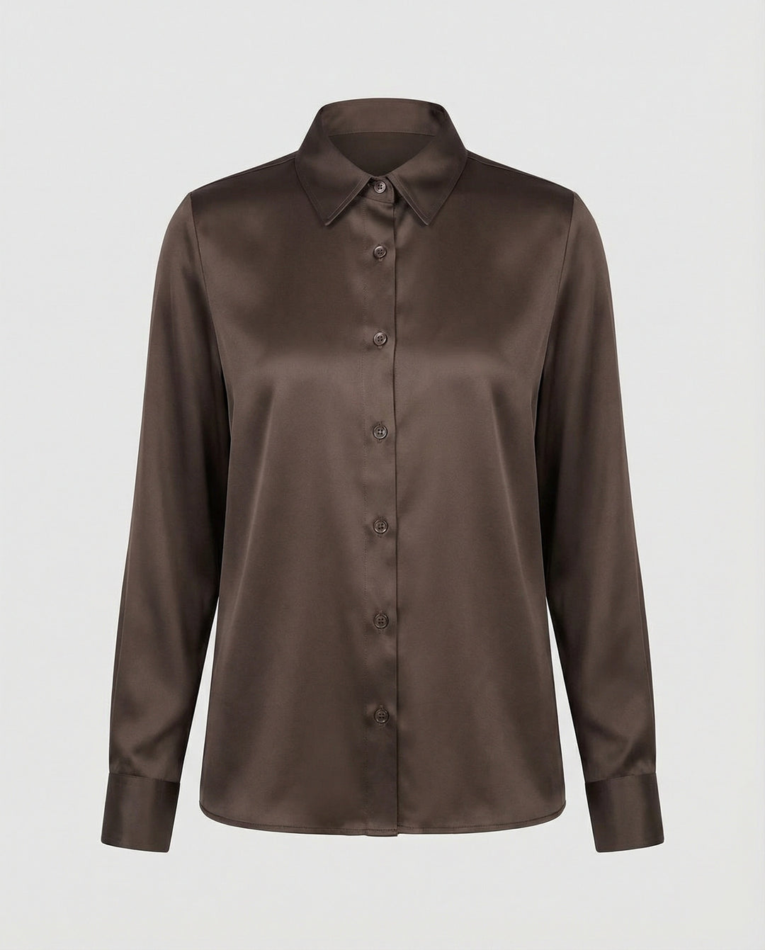 Bluse Damen Satin Seidig