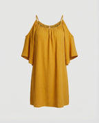 Damen Sommerkleid schulterfrei luftig