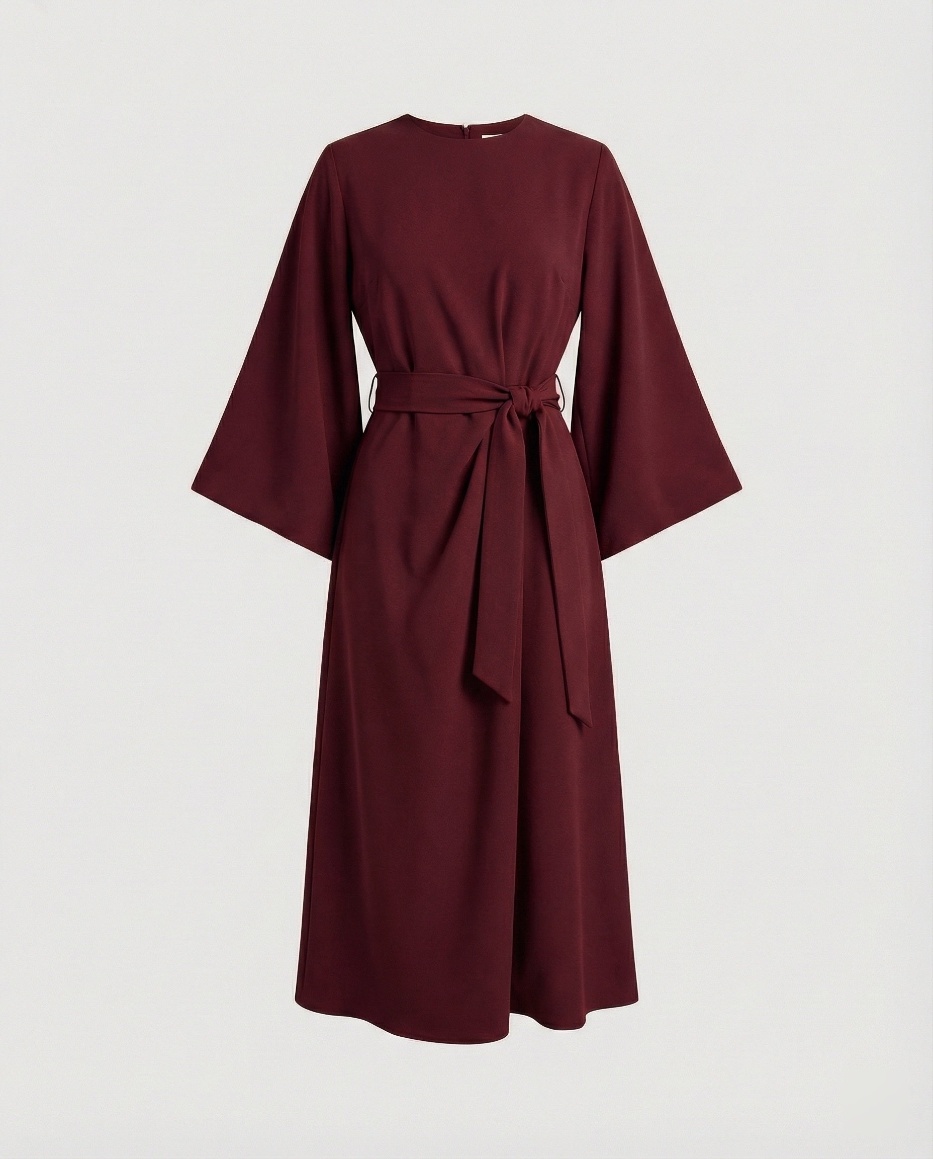 Heidi-Mode | Elegantes Kleid mit Laternenärmeln und Gürtel
