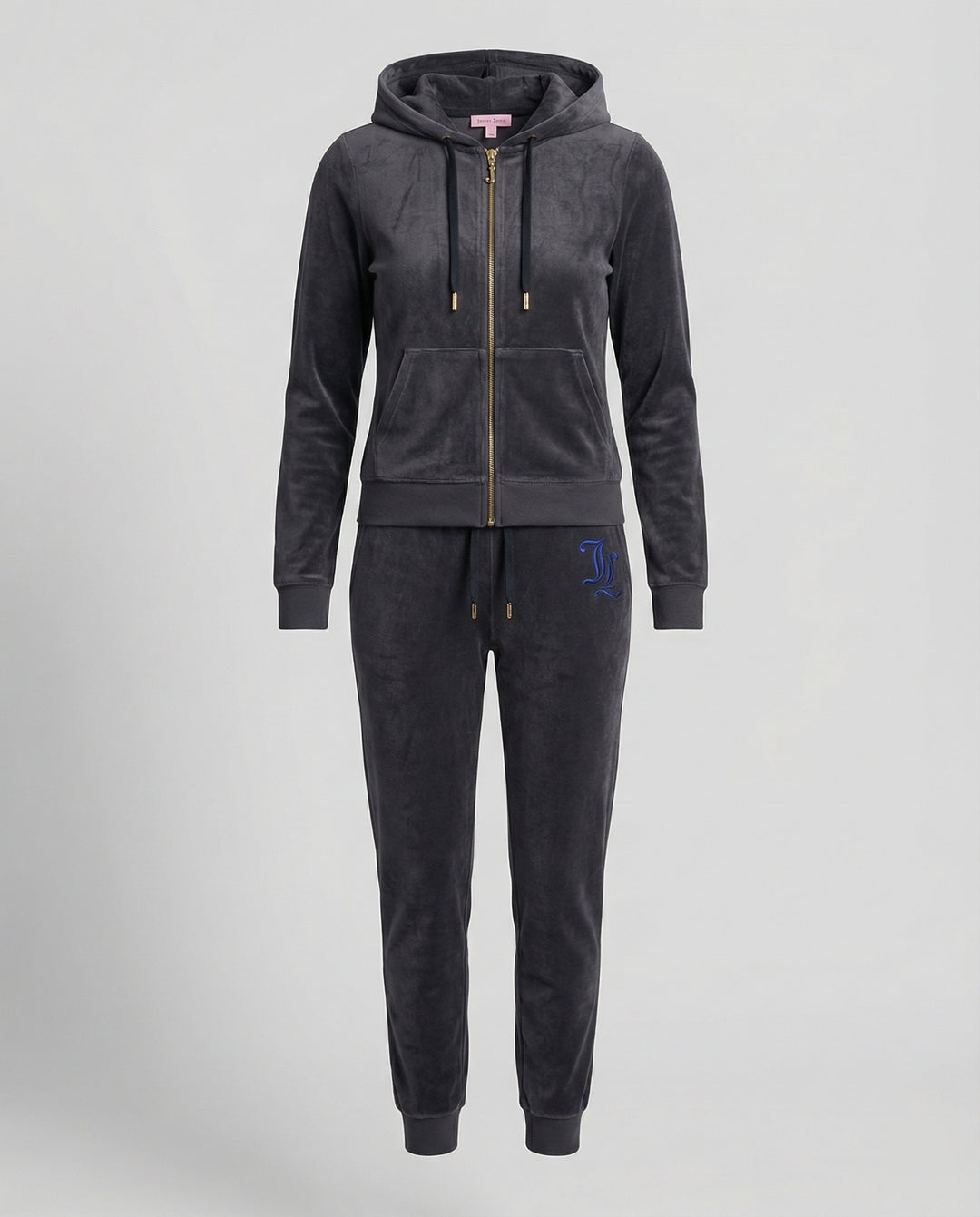 Freizeitkleidung Damen Velours Set Strass