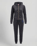 Freizeitkleidung Damen Velours Set Strass