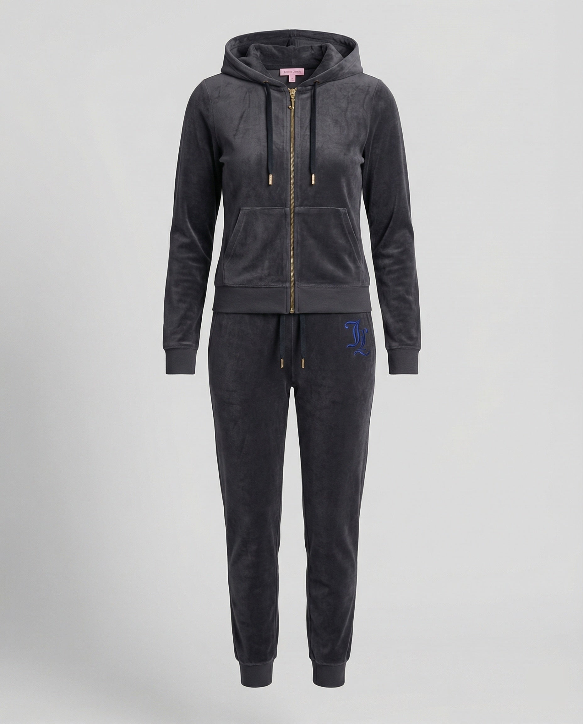 Freizeitkleidung Damen Velours Set Strass
