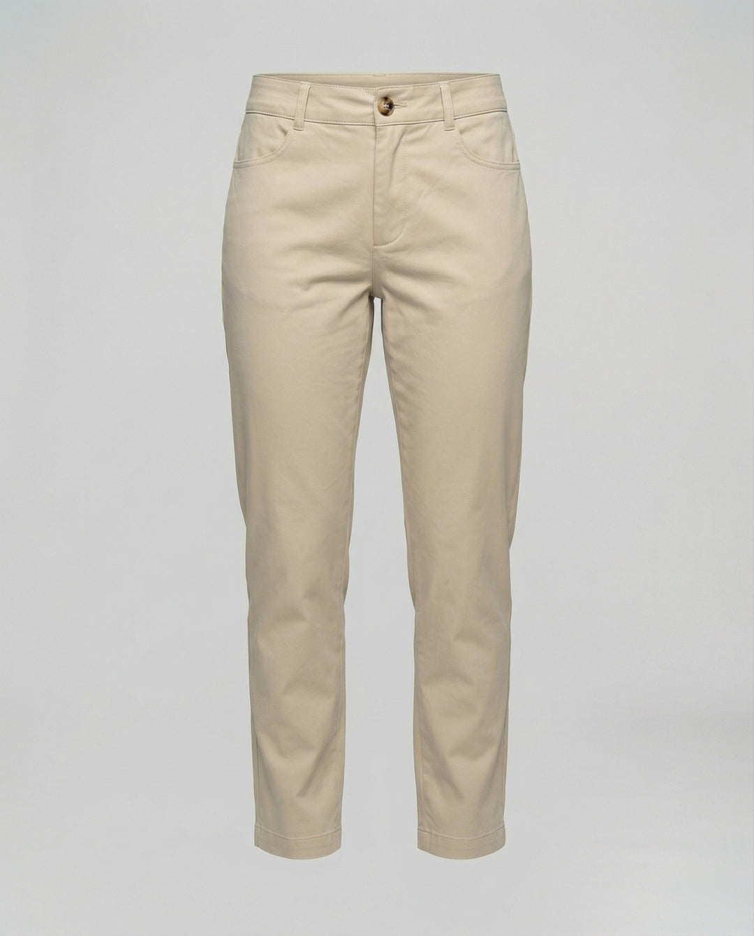 Damen Chino Stoffhose mit elastischem Bund und Seitentaschen