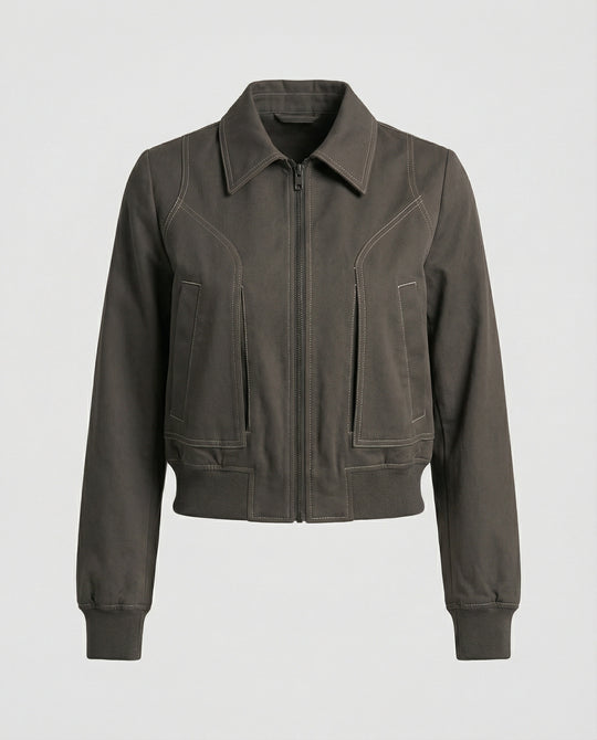 Damen Kurzjacke mit Reißverschluss