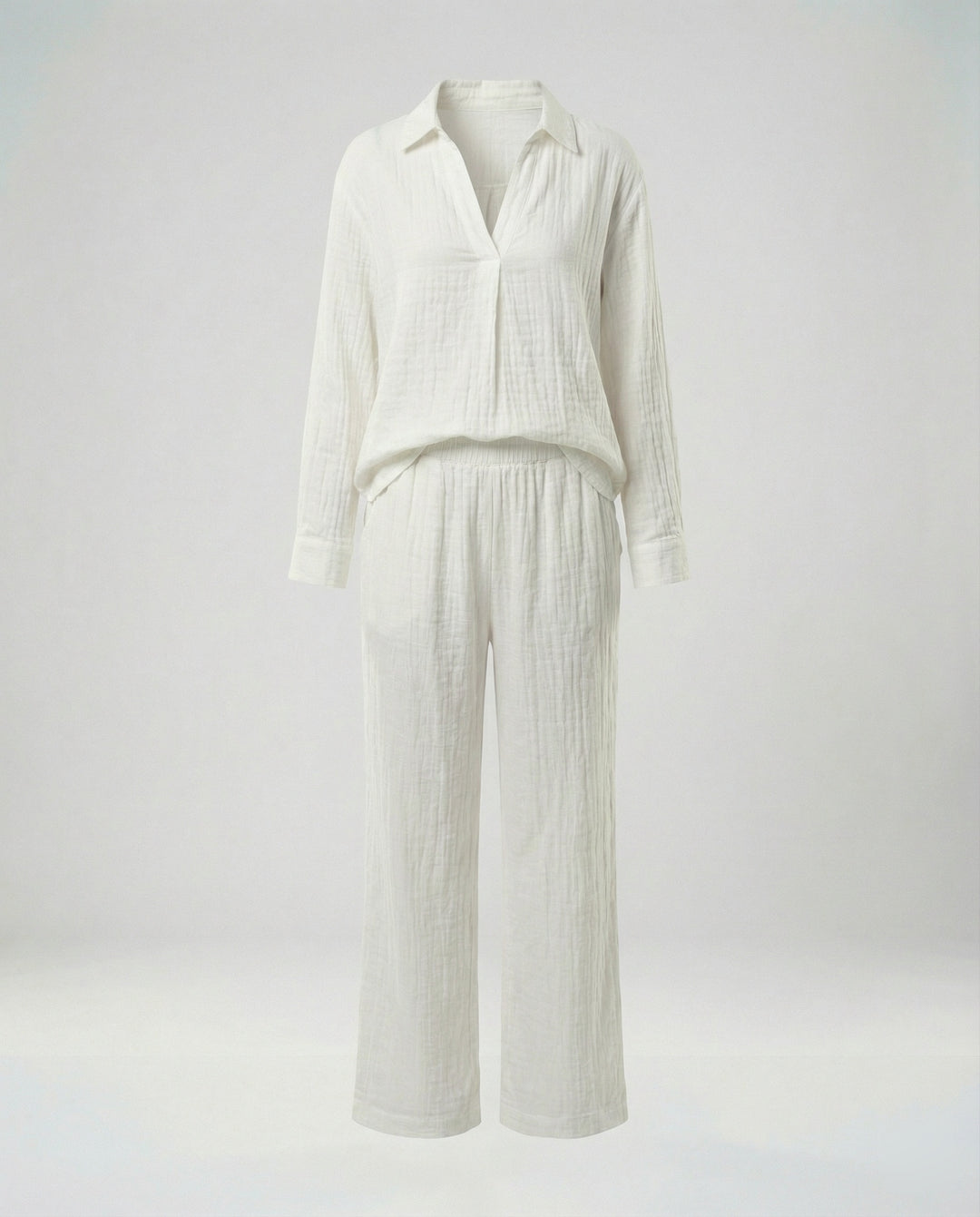 Damen Zweiteiler Set Oversize Bluse & Hose
