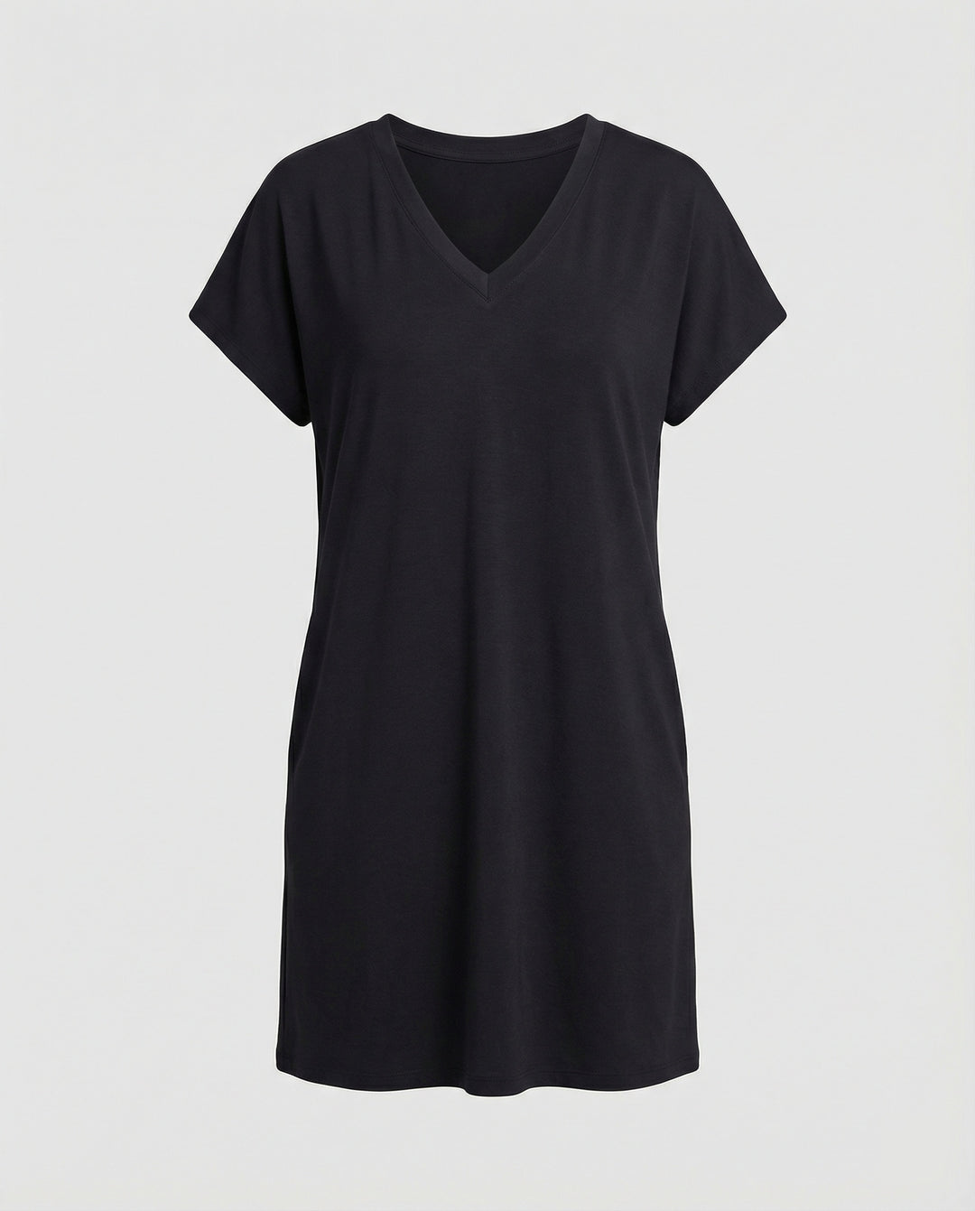Freizeitkleid Damen mit V-Ausschnitt