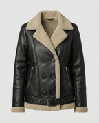 Steppjacke Damen mit warmem Kragen im Retro-Stil
