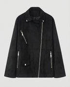 Braune Lederjacke Damen Velours