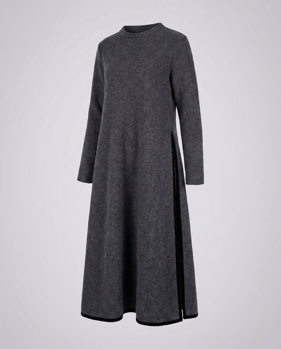 Langes Damen Midikleid in Lockerer Form mit Seitenschlitz | R&B