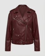 Damen Bikerjacke mit Reißverschlussdetails