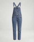 Damen Latzhose Jeans gerade