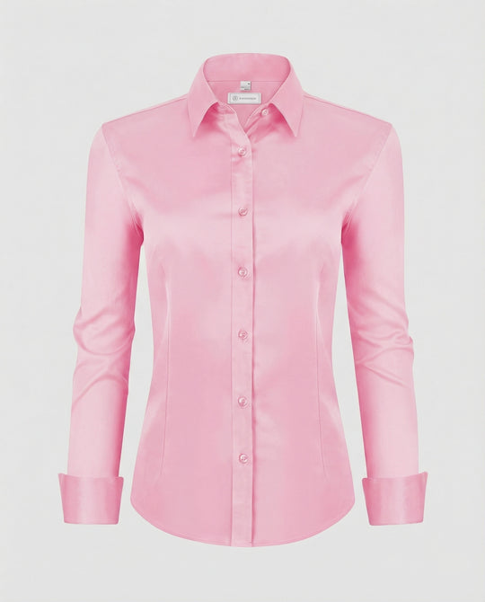 Damen Hemdbluse Stretch tailliert