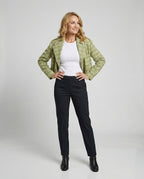 Damen Karierte Kurzjacke im Vintage-Stil