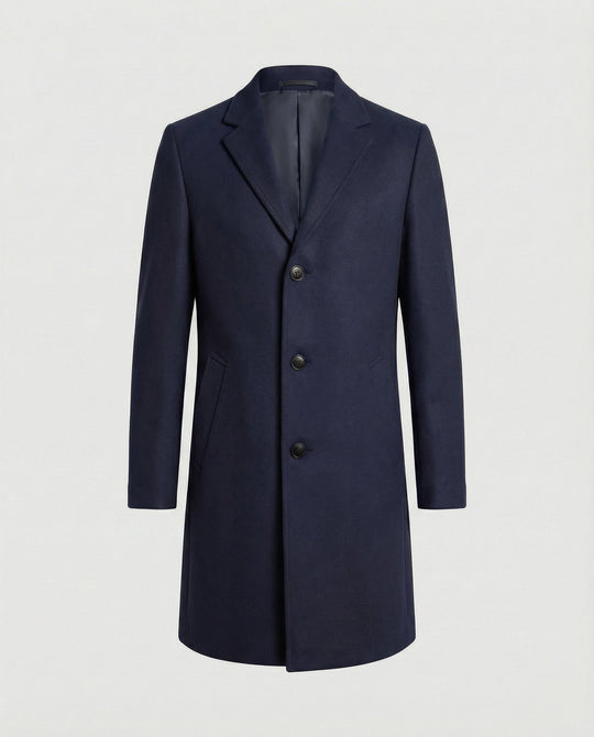 Eleganter Wolltrenchcoat Herren