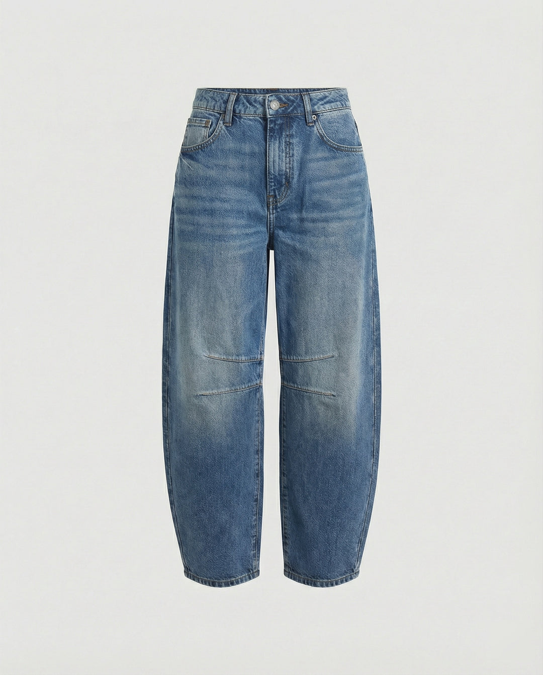 R&B | Mid Rise Barrel Jeans für Damen