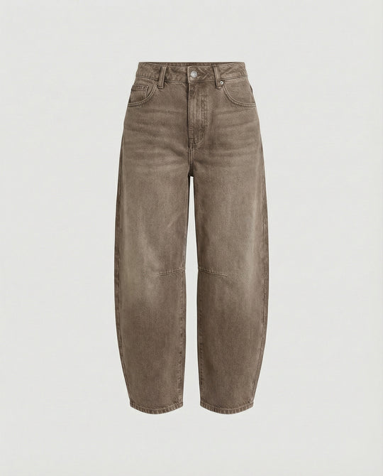 R&B | Mid Rise Barrel Jeans für Damen