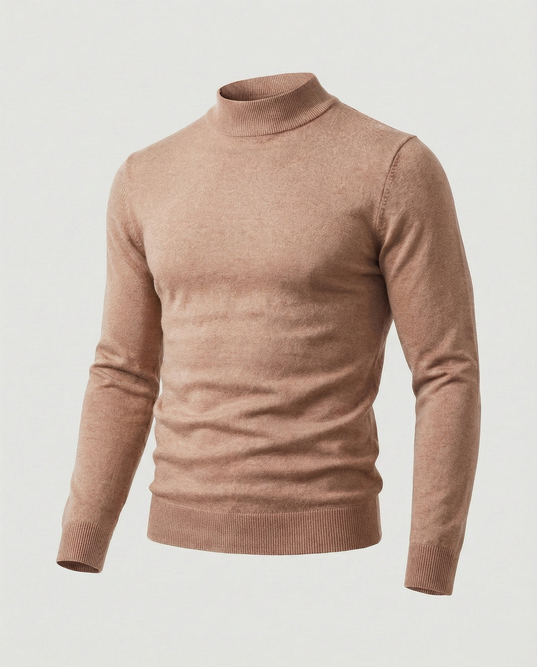 Herren eleganter Pullover mit Stehkragen R&B