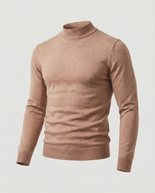 Herren eleganter Pullover mit Stehkragen R&B