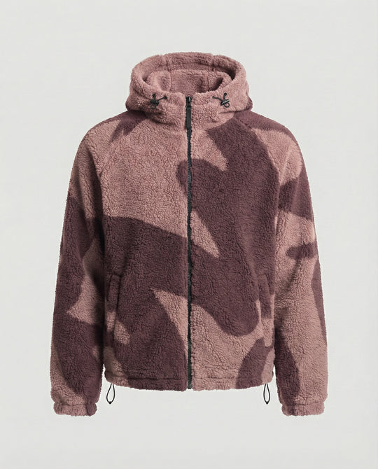 R&B | Herren Kapuzen Zip-Up Warm Fleece Jacke