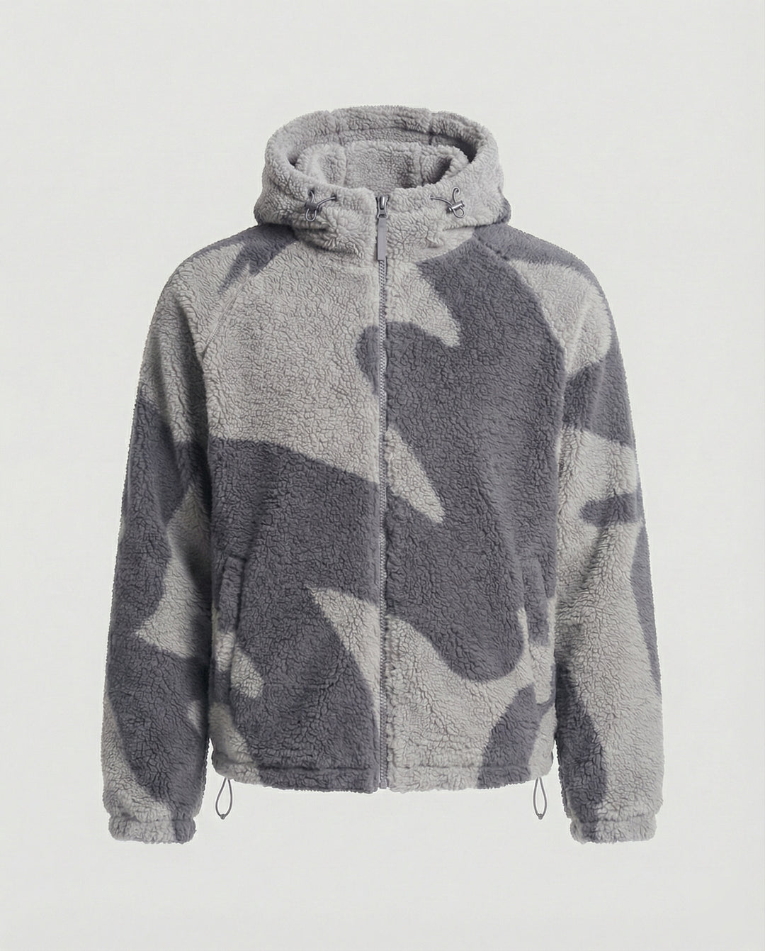 R&B | Herren Kapuzen Zip-Up Warm Fleece Jacke