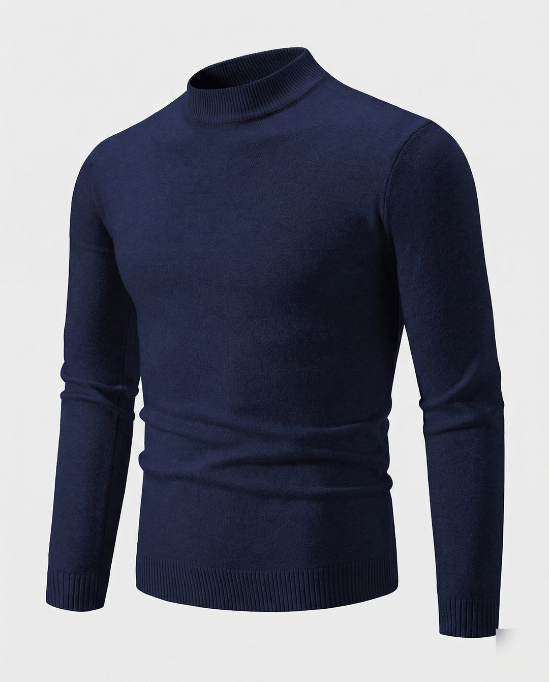 Herren eleganter Pullover mit Stehkragen R&B