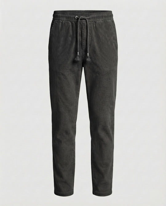 Herren weite Cordhose mit hoher Leibhöhe