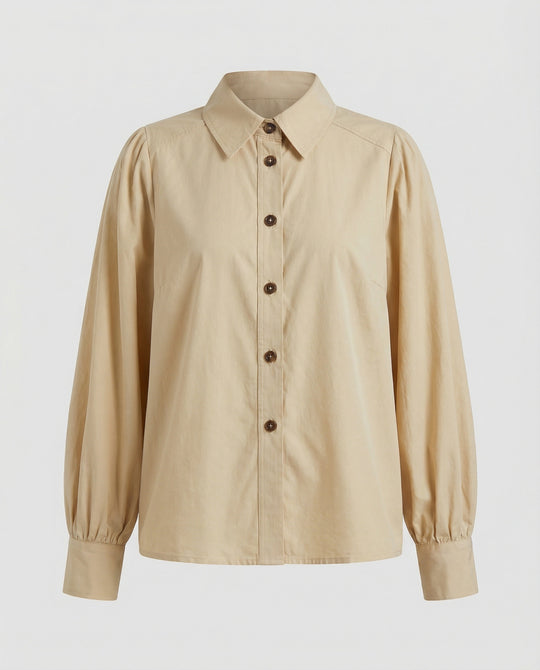 Damen Bluse mit Puffärmeln und elegantem Schnitt