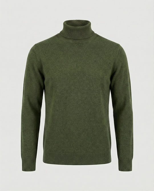 Herren Rollkragenpullover aus weichem Merinowolle R&B