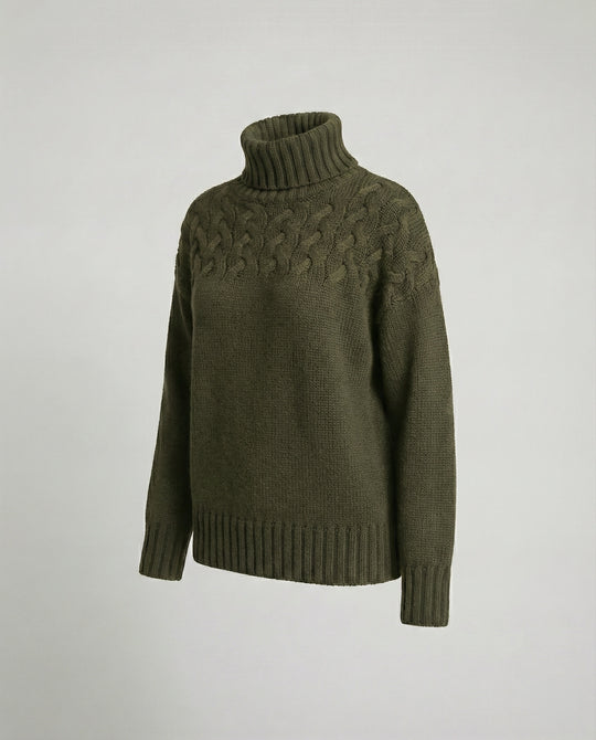 R&B | Damen Strickturtleneck Pullover