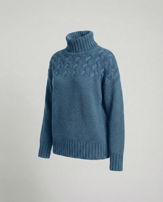 R&B | Damen Strickturtleneck Pullover