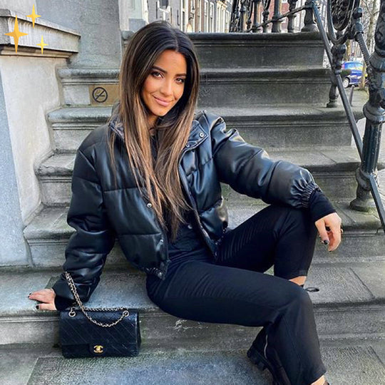 R&B | Puffer Kurze Winterjacke für Frauen