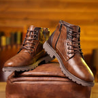 R&B | Klassische Herbst Stiefel mit Reißverschluss für Männer