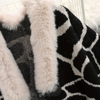 R&B | Stylischer fluffiger Mantel für Damen für die Herbstsaison