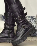 R&B | Stiefel Mit Reißverschluss Und Schnallen
